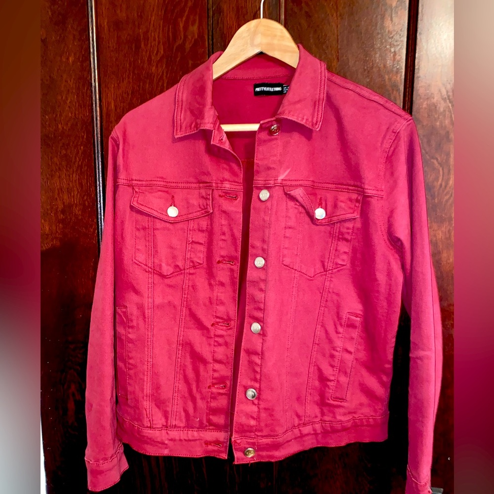 PLT Red Denim Jacket